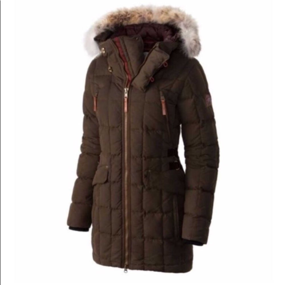 SOREL Conquest Carly Parka; Women’s Olive Green - Picture 3 of 5